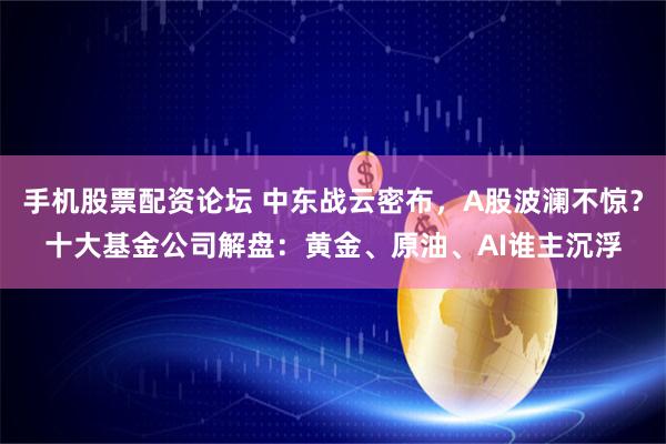 手机股票配资论坛 中东战云密布，A股波澜不惊？十大基金公司解盘：黄金、原油、AI谁主沉浮