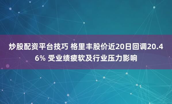 炒股配资平台技巧 格里丰股价近20日回调20.46% 受业绩疲软及行业压力影响